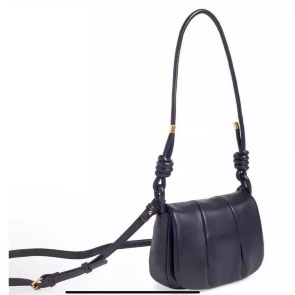 NWT RACHEL ZOE Jacquelyn Black Vegan Leather Purse w Crossbody Strap MSRP $98.00